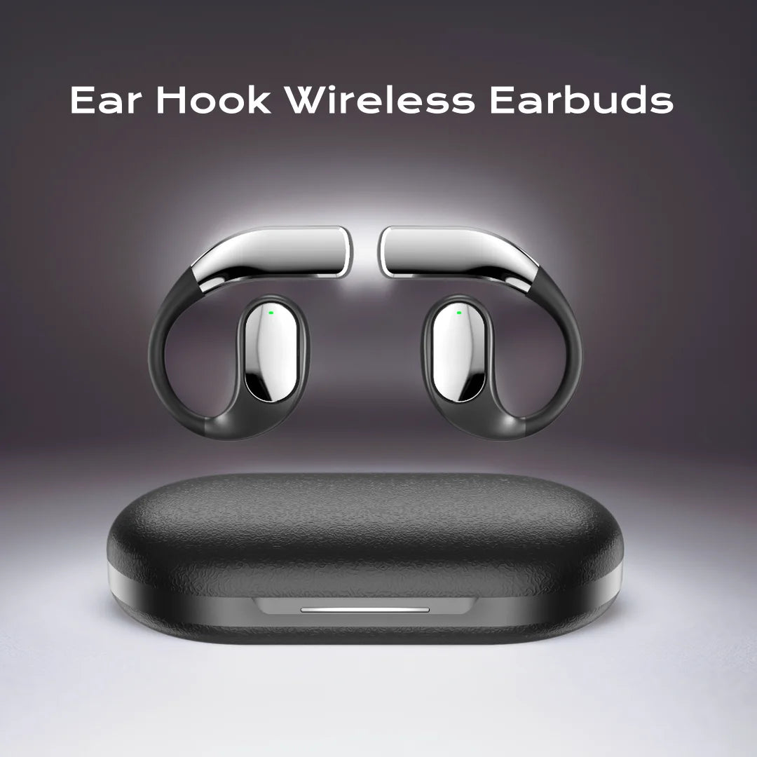 Ear Hook Wireless Earbuds ENC Noise Cancelling Bluetooth 5.4 Headphones Stereo Sound Sport Headset With Mic